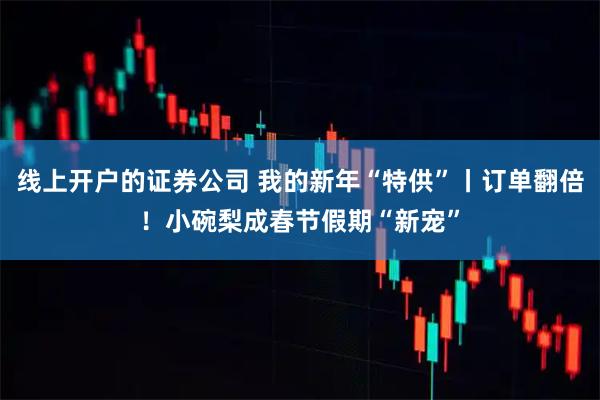 线上开户的证券公司 我的新年“特供”丨订单翻倍！小碗梨成春节假期“新宠”